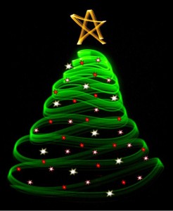 Christmas tree infinity light